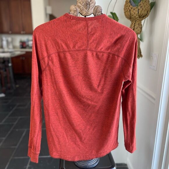 American Eagle Active Flex Burnt Orange Pumpkin Heather Long Sleeve Tshirt XS M - Picture 6 of 8